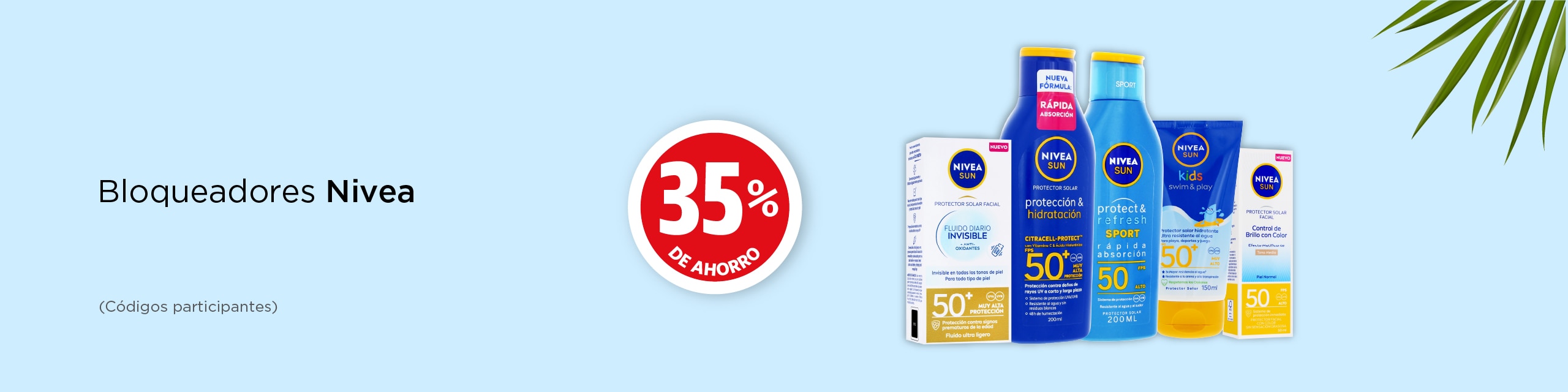 bloqueadores nivea 35% de ahorro